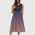 thumbnail image 1 of LONGZUVS Womens Summer Dresses Dress Casual V Neck Cap Sleeve Cocktail Formal Dresses Short Sleeve V-Neck A-line Midi Dress, 1 of 9