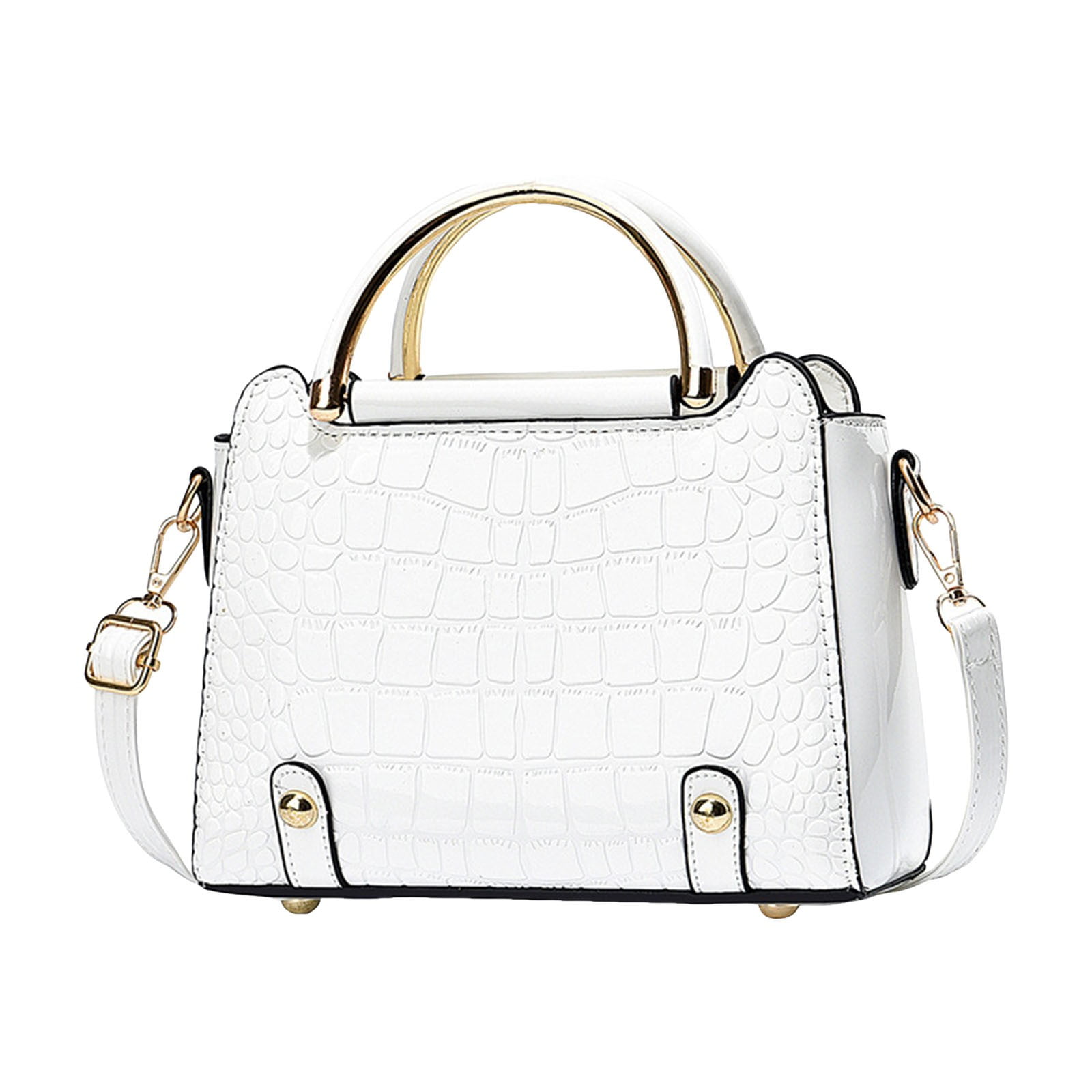 LONGshukeji Crocodile Crossbody Shoulder Bags for Women, Trendy Purse for Phone, Womens Top Handle Clutches Handbags