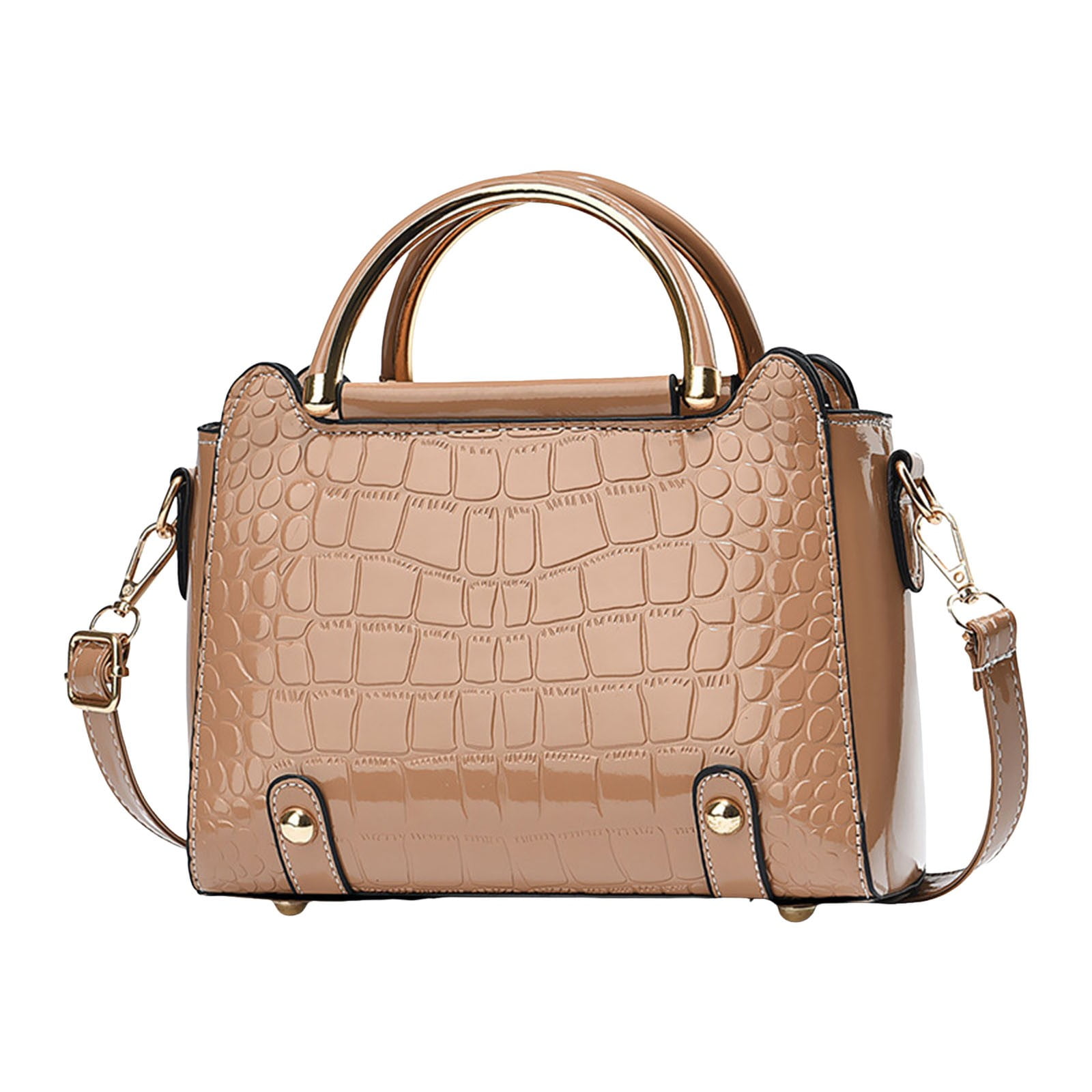 LONGshukeji Crocodile Crossbody Shoulder Bags for Women, Trendy Purse for Phone, Womens Top Handle Clutches Handbags