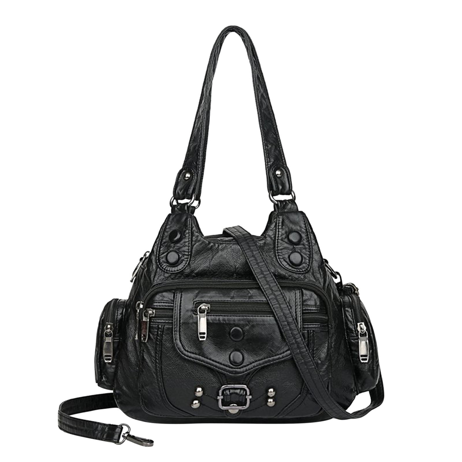 LONGshukeji Hobo Bags for Women Vegan Leather Shoulder Purses and Handbags Ladies Tote Bags Purse with Crossbody Strap