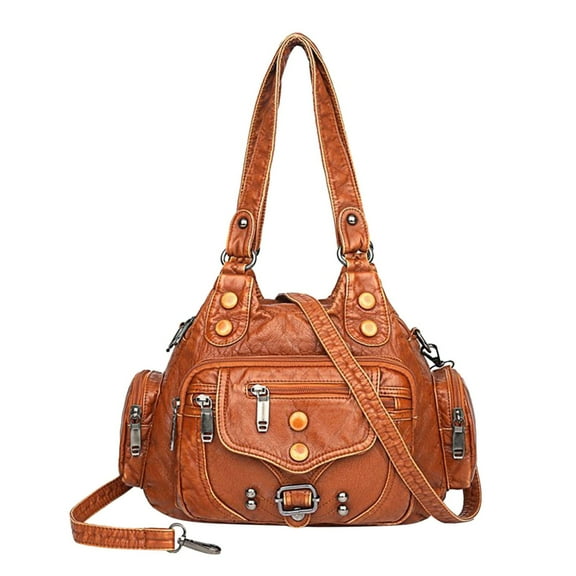 LONGshukeji Hobo Bags for Women Vegan Leather Shoulder Purses and Handbags Ladies Tote Bags Purse with Crossbody Strap