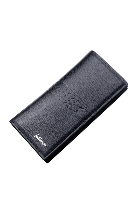 Long Wallet for Men Leather Bifold RFID Stylish Slim ID Window Credit Card Holder Gift Box