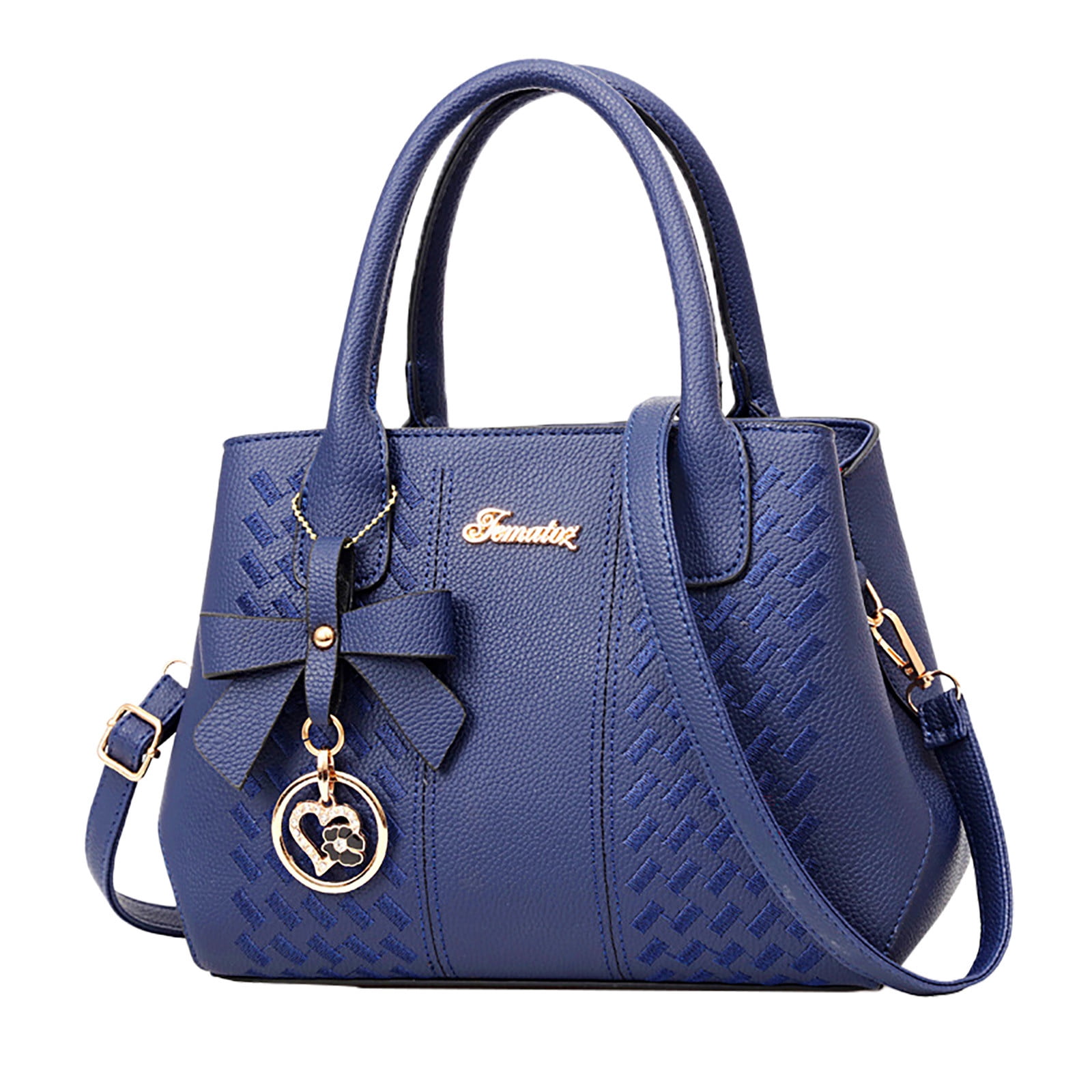 LONGshukeji Purses and Handbags for Women Fashion PU Leather Top Handle Satchel Shoulder Tote Bags