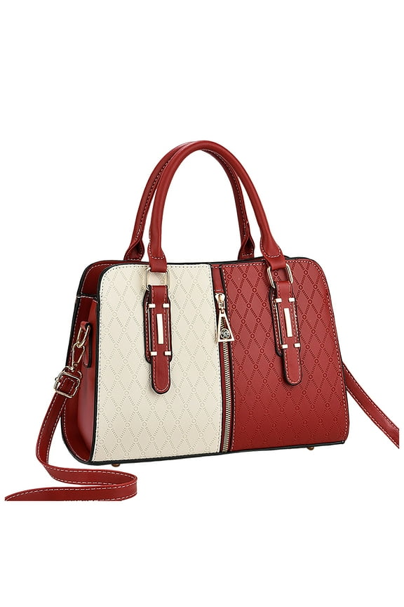 Women's Bag Fashionable Color Blocking Large Capacity Handbag Light Stylish Bag