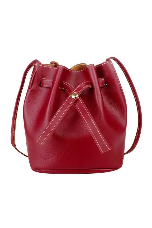 Women's Bags Trendy Fashion Drawstring Lady Bag Border Casual Handbag Crossbody Shoulder Bag