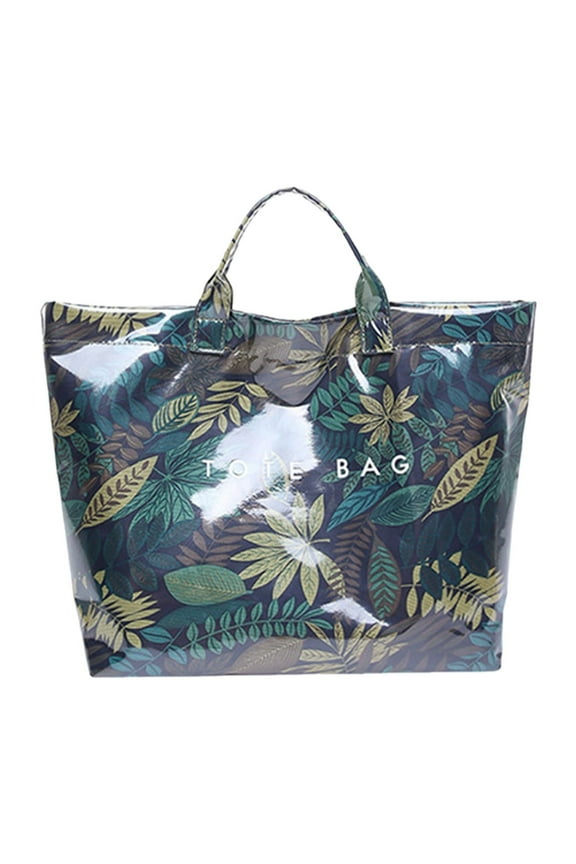 Women's PVC Tote Bag Large Kraft Paper Clear Plastic Top Handle Clear Hobo Handbag