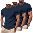 thumbnail image 1 of LONKITO 3-Pack Mens T Shirts Short Sleeve Crewneck Tees Workout Shirts for Lightweight Breathable, Size L, 1 of 7