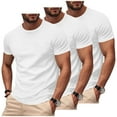 thumbnail image 1 of LONKITO 3-Pack Mens T Shirts Short Sleeve Crewneck Tees Workout Shirts for Lightweight Breathable, Size M, 1 of 6