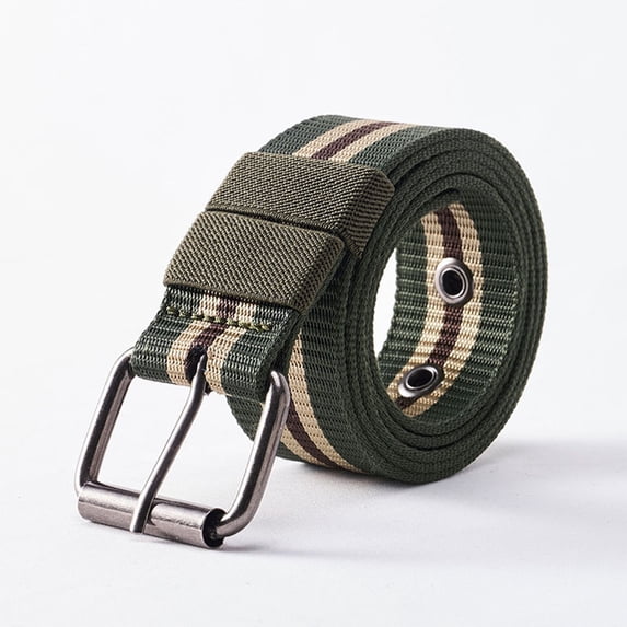 LONKITO Canvas Belts for Men Versatile Woven Nylon Belt Everyday and Outdoor Wear