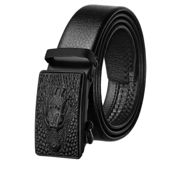 LONKITO Mens Belts Automatic Slide Ratchet Belt No Hole Leather Casual Business Work Pants Formal Office