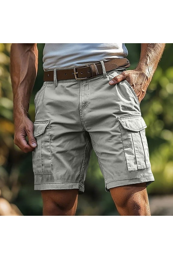 Mens Cargo Shorts with Multi Pockets Lightweight Casual Outdoor Work Shorts for Hiking Golf