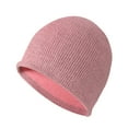 thumbnail image 1 of LONKITO Mens Hats Winter Unisex Brimless Beanie Warm Reflective Knitted Wool Hat Pink Beanies, 1 of 4