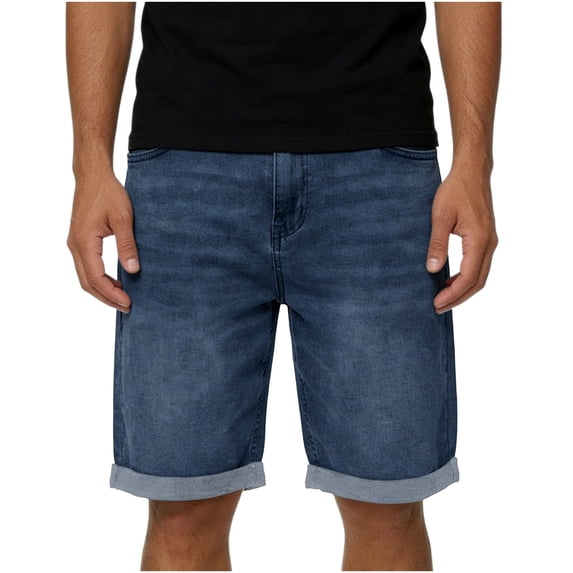 LONKITO Mens Jean Shorts Outdoor Work Casual Denim Shorts with Pockets for 2026 Summer Clothes Size M