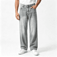 thumbnail image 1 of LONKITO Mens Jeans Relaxed Fit Straigh Leg Denim Pants with Pockets Casual Work Jeans Size 30x26, 1 of 8