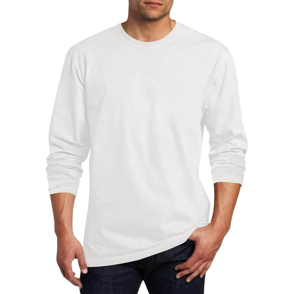 LONKITO Mens Long Sleeve Shirts Solid Color Crewneck Pullover T Shirts for Lightweight Casual Clothes