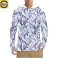 thumbnail image 1 of LONKITO Mens Long Sleeve Sunscreen Hoodie UPF 50+ UV Sun Protection Shirts with Thumbholes for Outdoor Fishing Hiking Size L, 1 of 8