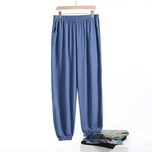 LONKITO Mens Pajama Pants Big and Tall Baggy Casual Loungewear Soft Comfortable Pajamas Pants Elastic Bottom