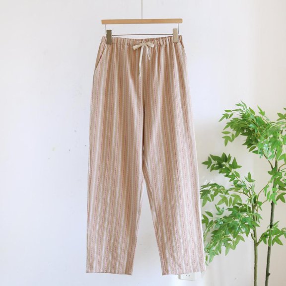 LONKITO Mens Pajama Pants Cotton Comfortable Pj Sleep Pants Elastic Waist Casual Loungewear Pjs Bottoms