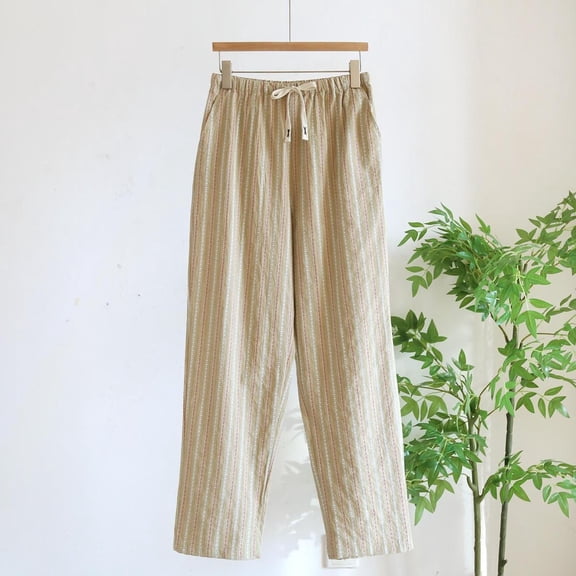 LONKITO Mens Pajama Pants Cotton Comfortable Pj Sleep Pants Elastic Waist Casual Loungewear Pjs Bottoms