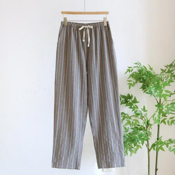 LONKITO Mens Pajama Pants Cotton Comfortable Pj Sleep Pants Elastic Waist Casual Loungewear Pjs Bottoms