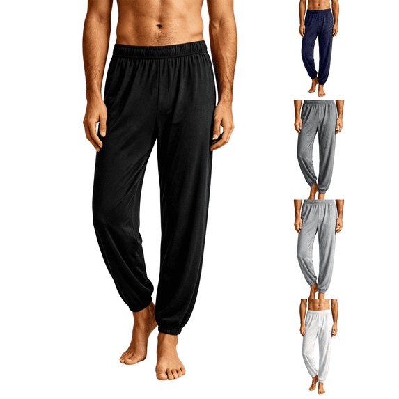 LONKITO Mens Pajama Pants Soft Modal PJ Lounge Bottoms Loungewear Sleep Pants Elastic Waist Comfort