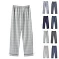 thumbnail image 1 of LONKITO Mens Pajama Pants with Pockets, Big and Tall Baggy Lounge Pajamas Pants, Cotton Casual Plaid Home Sleepwear, 1 of 4
