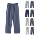 thumbnail image 1 of LONKITO Mens Pajama Pants with Pockets, Cotton Casual Home Sleepwear, Big and Tall Baggy Lounge Pajamas Pants, 1 of 4