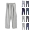 thumbnail image 1 of LONKITO Mens Pajama Pants with Pockets, Cotton Casual Home Sleepwear, Big and Tall Baggy Lounge Pajamas Pants, 1 of 4