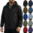 thumbnail image 1 of LONKITO Mens Rain Jackets Windproof Waterproof Windbreaker Packable with Hooded for Travel Hiking Cycling, 1 of 9