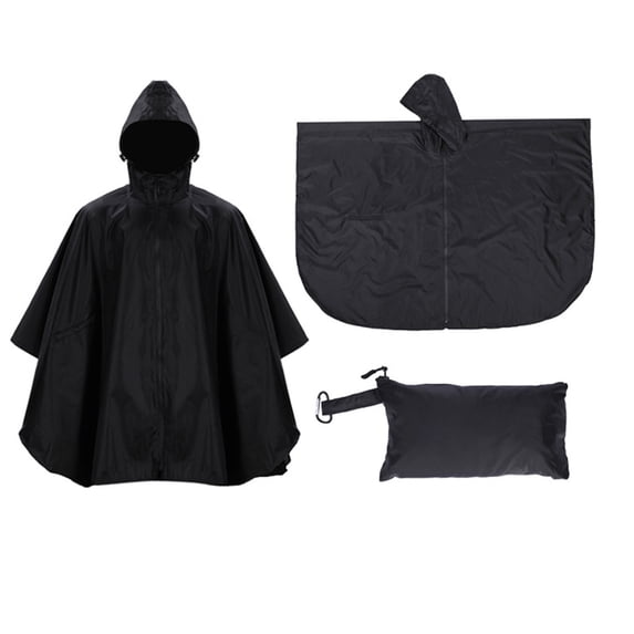 LONKITO Mens Rain Poncho Waterproof Raincoat Hooded for Adults Women with Pockets