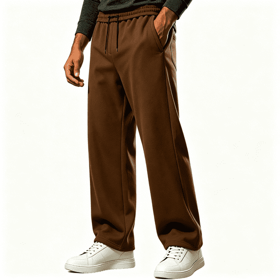 LONKITO Mens Sweatpants with Pockets Athletic Workout Jogger Pants Elastic Waist Drawstring Baggy Sweatpants Open Bottom Size XXL