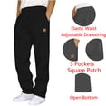 thumbnail image 1 of LONKITO Mens Sweatpants Open Bottom Athletic Workout Sweat Pants with 3 Pockets Drawstring Joggers Sweatpants Elastic Waist Red L, 1 of 6