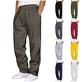 thumbnail image 1 of LONKITO Mens Sweatpants with Pockets Outdoor Running Jogger Pants Elastic Waist Drawstring Workout Casual Sweatpants Open Bottom, Dark Gray XL, 1 of 6