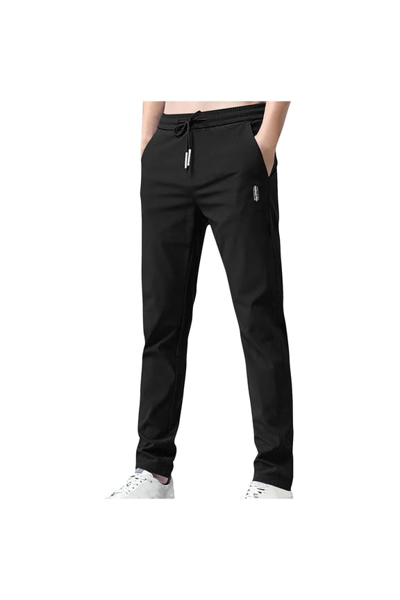 Mens Sweatpants with Pockets, Thin Breathable Lightweight Athletic Workout Pants for Gym Casual Home Work