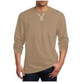 thumbnail image 1 of LONKITO Mens T-Shirts Long Sleeve Crewneck Pullover Shirts Casual Classic Basic Tees for 2026 Fashion Clothes Size M, 1 of 4