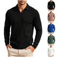 thumbnail image 1 of LONKITO Polo Shirts for Men Long Sleeve Pullover Collar Shirt Soft Comfort Casual Shirts, 1 of 6
