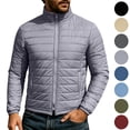 thumbnail image 1 of LONKITO Puffer Jackets for Men Lightweight Windproof Warm Jacket Casual Hooded Winter Coats Outerwear, 1 of 7