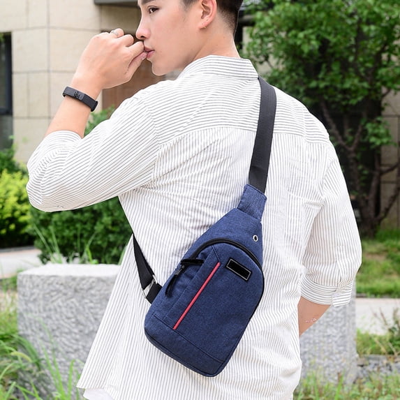 LONKITO Sling Bag for Men Crossbody Backpack, Small Sling Backpack Mens Shoulder Bag, Casual Daypack Hiking Bag for Travel