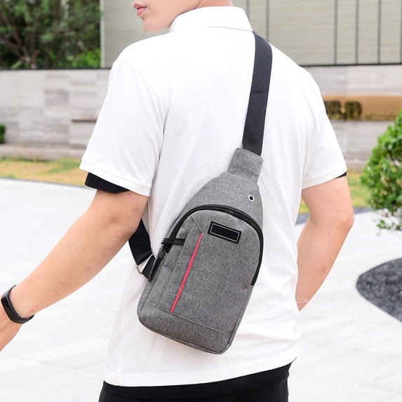 LONKITO Sling Bag for Men Crossbody Backpack, Small Sling Backpack Mens Shoulder Bag, Casual Daypack Hiking Bag for Travel