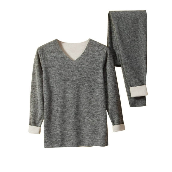 LONKITO Thermal Underwear for Men Set Comfort Wram Pajamas Pullover Tops and Pajama Pants Loungewear Long Johns Fall Winter Clothes