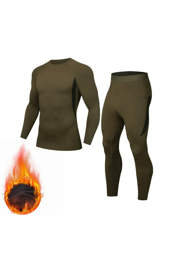 Thermal Underwear for Men Set Comfy Warm Long Johns Thermal Shirts and Pants Outfit Sets Fall Winter Clothes