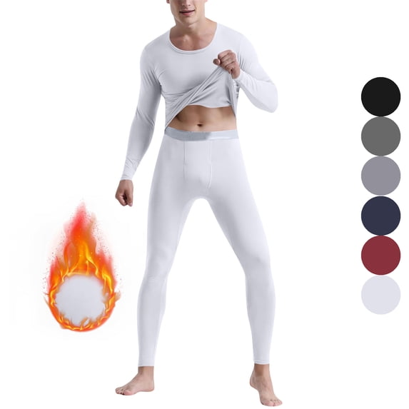 LONKITO Thermal Underwear for Men Set Fleece Lined Warm Long Johns Loungewear Fall Winter Clothes