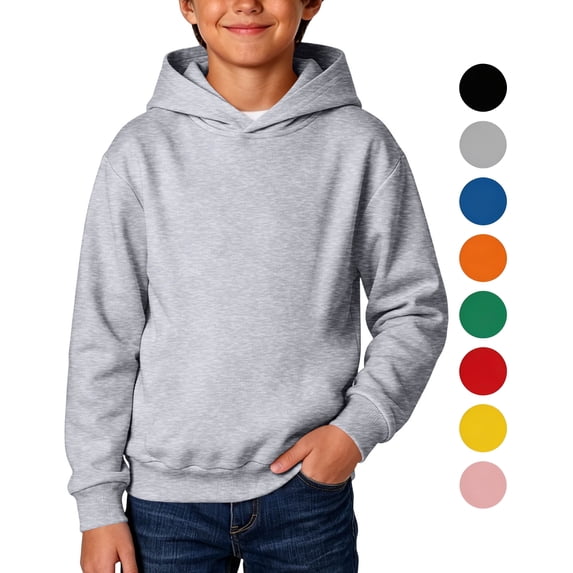 LONKITO Toddler Boys Hoodies, Cotton Pullover Hoodie Lightweight Athletic Sweatshirts for Boys Size 3-4