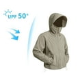 thumbnail image 1 of LONKITO UPF 50+ Sunscreen Jackets for Men UV Sun Protection Hooded Lightweight Jackets Outdoor Fishing Hiking Size L, 1 of 3