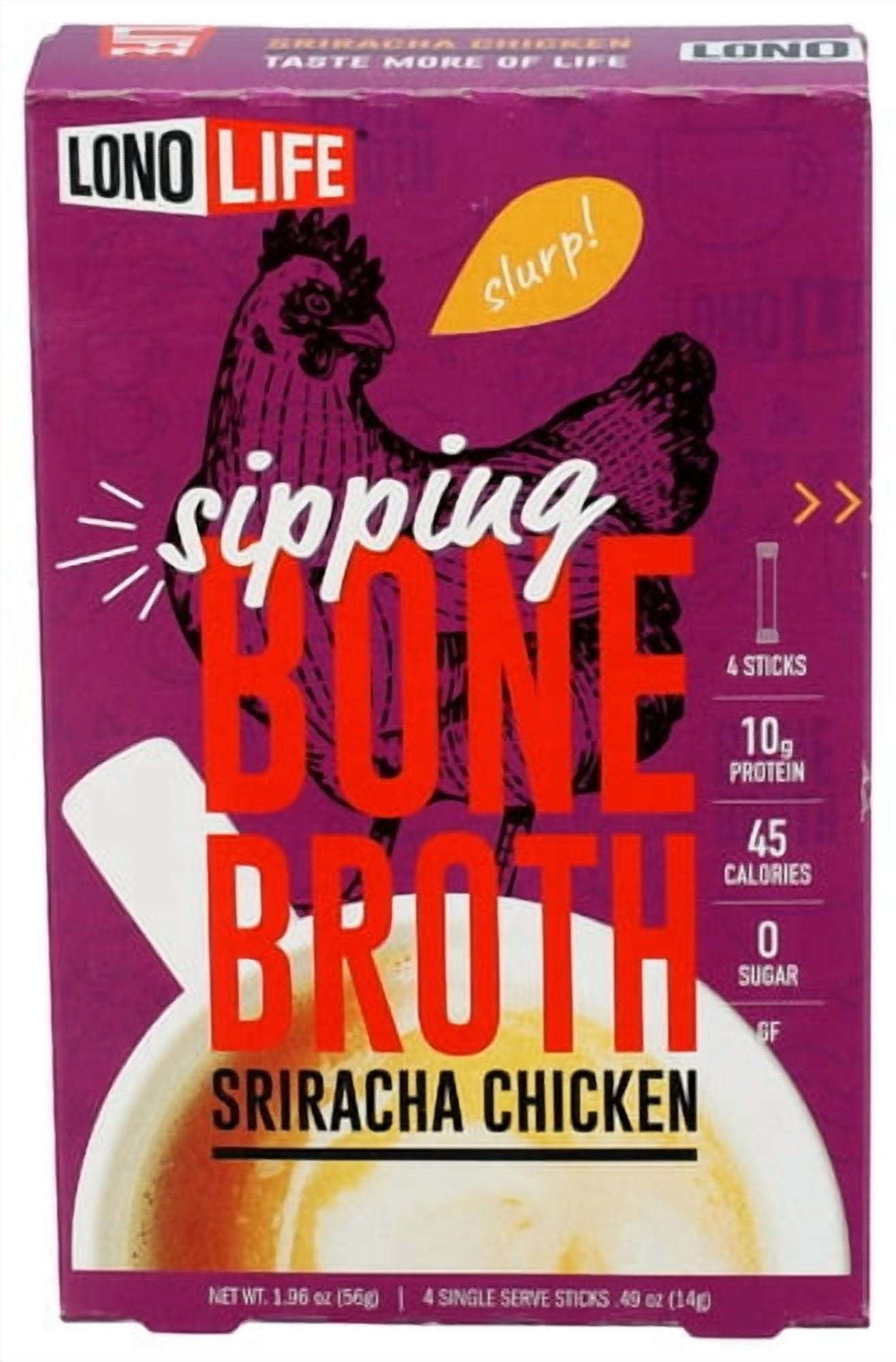 LONOLIFE Broth Sriracha Chicken Bone 4-Pack (Pack of 6)