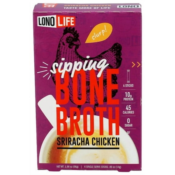 LONOLIFE Broth Sriracha Chicken Bone 4-Pack (Pack of 6)