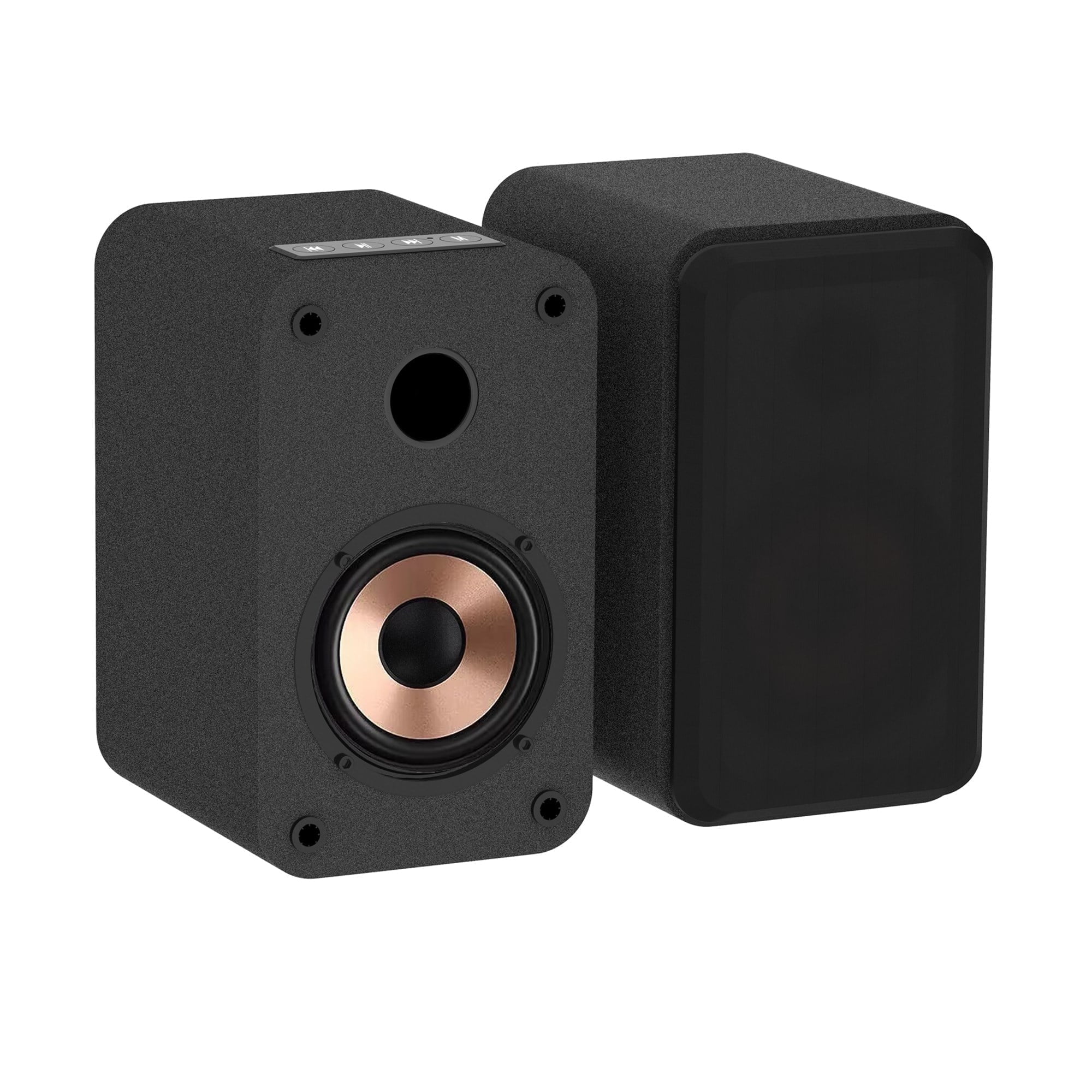 LONPOO Plug-N-Play Computer Speaker for Desktop and PC, 30W RMS Active Bookshelf Speaker with 3-inch Full Range Speaker,Support Bluetooth 5.3, USB Playback,Aux-in and 3.5mm Earphone Port
