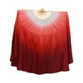 thumbnail image 1 of LONPUN Burgundy White Silk Veil Colorful Silk Dance Flutter Veil Streamer Fan J2D4, 1 of 1