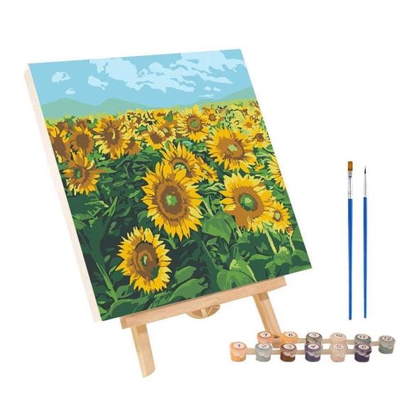 LONPUN DIY Digital Oil Paint Canvas Painting By Number With Children's Gifts E2 R0O9