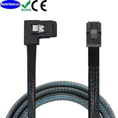 LONRIONSAS#Mini SAS HD SFF-8643 to SAS 36P SFF-8087 Right angle for server cable